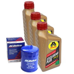 Kit Troca Óleo de Motor 10W40 Filtro Fire Siena 2001 em diante