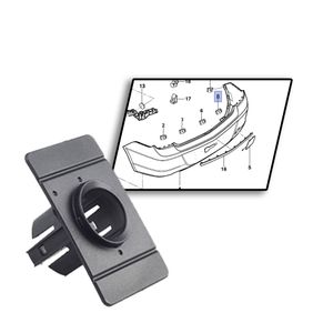 Suporte do Sensor de Ré Cetnral Direito Nº4  Cobalt 2012 a 2015