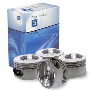 Jogo De Pistão 050mm Motor 1.6 16v Mpfi Corsa Pickup 1997 A 2003 Peças Genuínas GM KIT1665