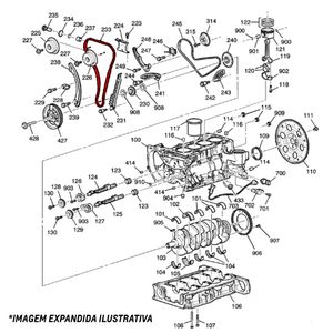 Corrente Primária Do Comando De Válvulas Motor 3.6 V6 12633451 Omega /captiva /trai