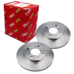 Par Disco de Freio Dianteiro Ventilado 236mm RCDI00880  Corsa Classic 1994 a 2017