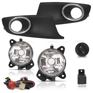 Kit Farol Auxiliar Com Grade Preta Arocromadobt Modelo Original - Br358 Fox