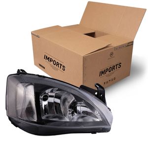 Farol Mascara Negra Lado Direito Raiado  Corsa Novo /montana Imports ZN1414119