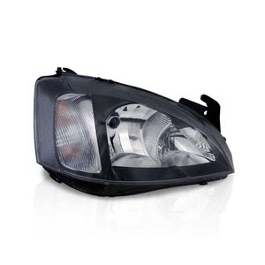 Farol Lado Direito Mascara Negra Sem Regulagem Elétrica Lente Raiada Corsa Novo /montana Original Chevrolet 93317178