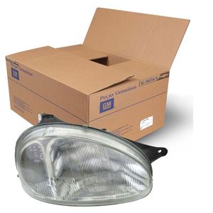 Farol Cromado Lado Direito Com Lente De Vidro Corsa Classic /corsa Pickup Wagon Original Chevrolet 93354046