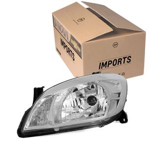 Farol Cromado Lado Esquerdo Prisma /celta Imports ZN444999