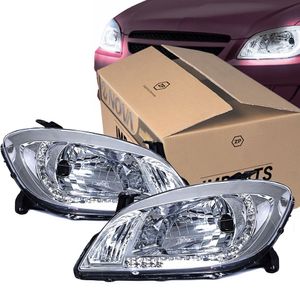 Par De Farol Cromado Com Led Daylight Prisma /celta Imports ZN5959054