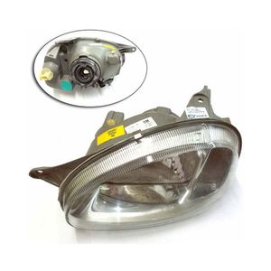 Farol Cromado Lado Esquerdo Lente De Vidro Carcaca Cinza Corsa Classic /corsa Pickup Original Chevrolet 93337798