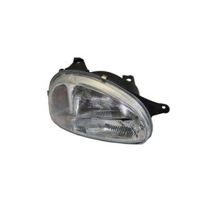 Farol Lado Direito Lente De Vidro Carcaça Preta Corsa Classic Original Chevrolet 90444787
