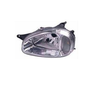 Farol Lado Esquerdo Carcaca Preta Lente Lisa Pick-up Corsa Pickup Original Chevrolet 93354057