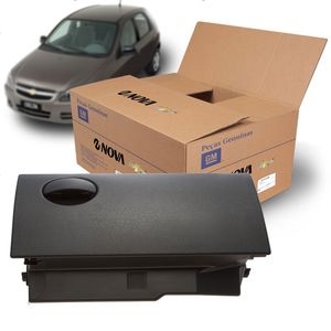 Portaluvas Preto Com Maçaneta  Prisma /celta Original Chevrolet 52057500