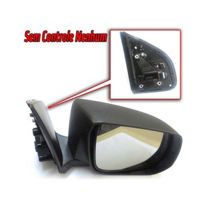 Espelho Retrovisor Externo Lado Direito Com Controle Manual Sem Seta [ Preto ] 94710875 S10