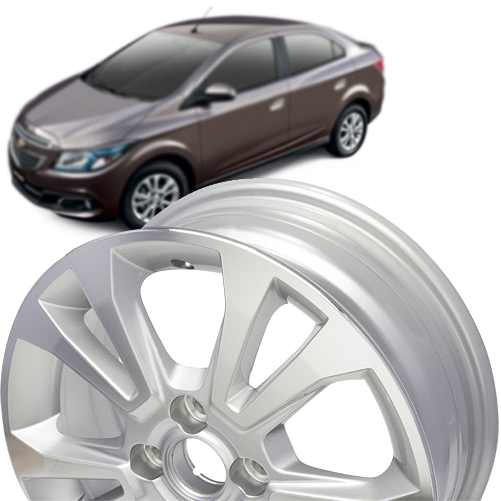 Roda Liga Leve Aro 15 Diamantada 15 x 5,5 - 52063877