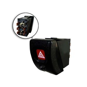 Interruptor Botão Do Pisca Alerta De Emergência Painel 8 Pinos Com Alarme Corsa Classic /corsa Pickup Original Chevrolet 93285545