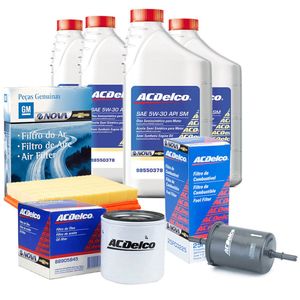 Kit Troca de Óleo Filtros 5W30 SM Semissintético  Montana 2011 em diante