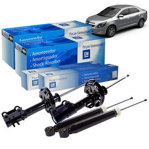 Kit Amortecedores Dianteiros Traseiros 1.4 1.8  Cobalt 2012 a 2016