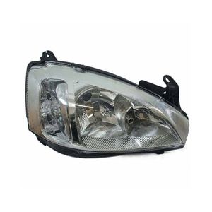 Farol Cromado Lado Direito Sem Regulagem Elétrica Lente Lisa -  Corsa Novo 2008 a 2012