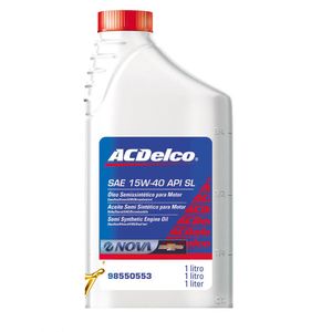 Óleo de Motor 15W40 API Semissintético Acdelco [ Flex/Gasolina/GNV/Etanol]  Captiva 2008 a 2016