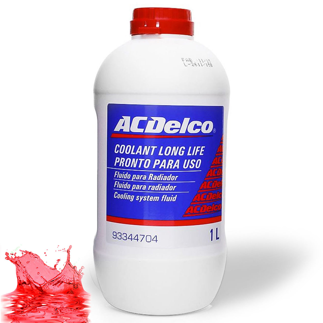 Aditivo Radiador Diluido Acdelco Vermelho Ecológico 1L 93344704