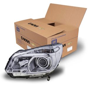 Farol Lado Esquerdo Com Foco Projetor Regulagem Elétrica -  S10 2013 a 2016