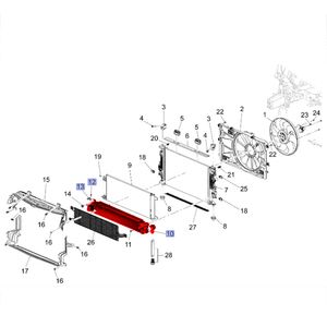 Intercooler Refriador De Do Motor Turbo Onix 2020 Em Diante 1.0 Peças Genuínas GM 26357741