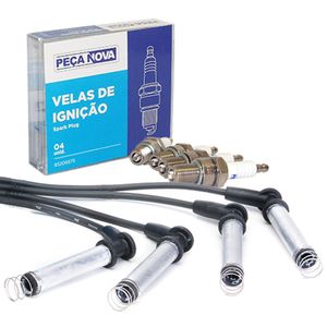 Jogo Cabos E Velas Ignição Bpr6ey 2.0 Flex 127cv  Zafira 2004 A 2009 121cv/128cv Kit Nova KIT1035