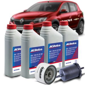 Troca de Óleo 5W40 + Filtros 1.0 16V KIT1857 Clio 2005 a 2013