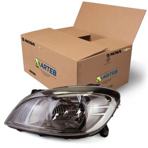 Farol Lado Esquerdo Dark Chrome -  Celta 2007 a 2016