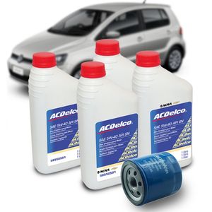 Troca De Óleo 5w40 Filtro 1.6 8v  Spacefox 2004 A 2019 Kit Nova KIT1866