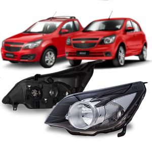 Par Farol Mascara Negra Esportivo  Agile /montana Imports KIT1767