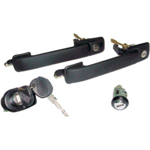 Kit Maçaneta E Cilindro Com Chave Elétrico 4 Portas Gol /parati /saveiro Universal Automotive UN2085