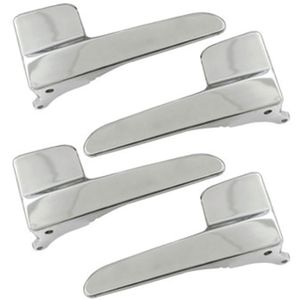 Kit De Macaneta Interna Plástico Cromado Gol /fox Universal Automotive UN21575