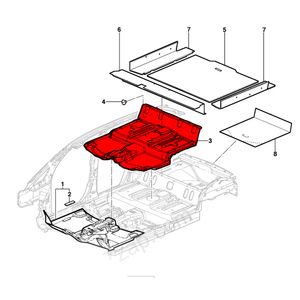 Carpete Do Assoalho Traseiro  Meriva Original Chevrolet 93337321