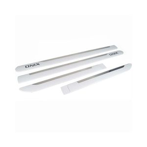 Jogo De Friso Lateral Branco Cromado Onix  Fris-U 4050ONX9