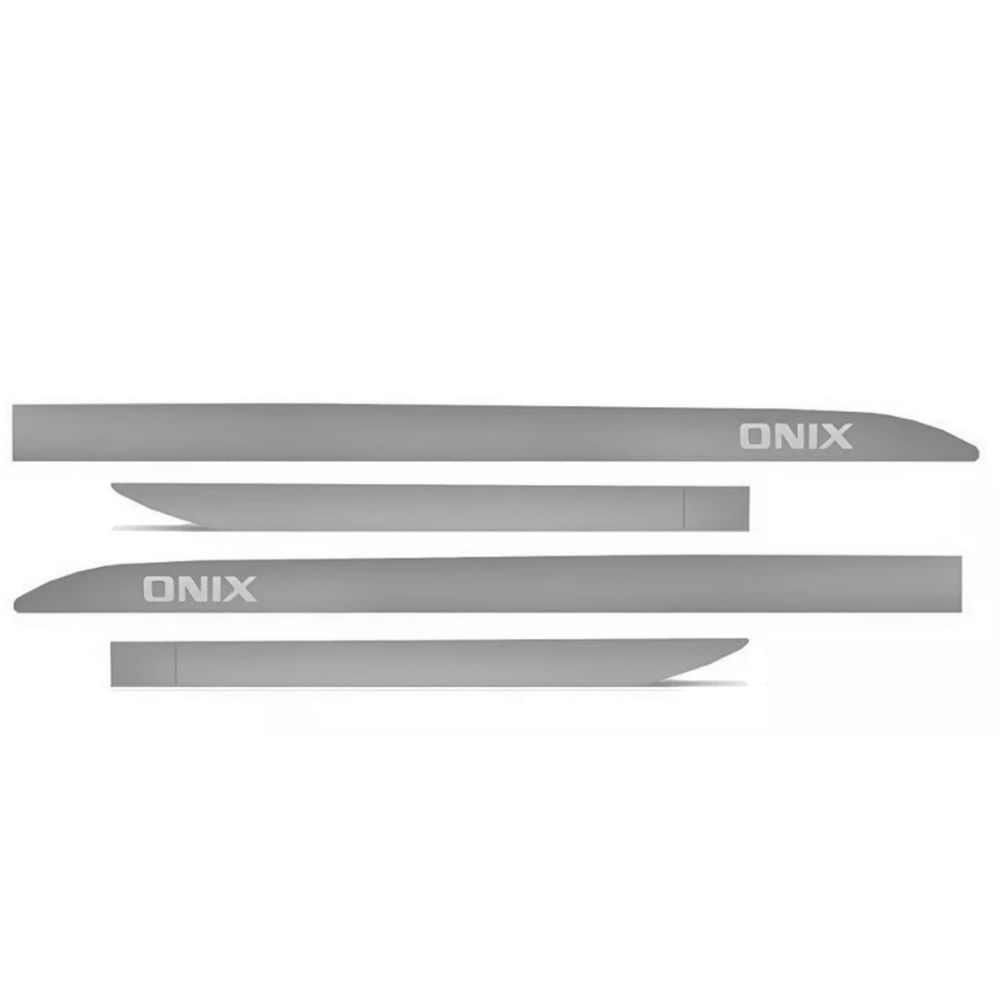 Jogo Friso Lateral Prata Switchblade Personalizado 4 Peças Onix