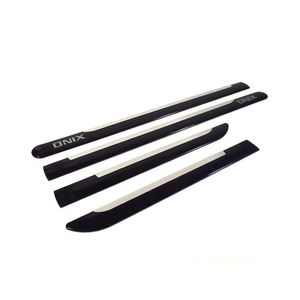 Jogo De Friso Lateral Cinza Preto Cromado Onix  Fris-U 4050ONX10