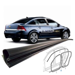 Guarnição De Borracha Inferior Das Portas Dianteiras  Vectra Original Chevrolet 93385561