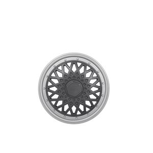 Calota Roda Aro 14 Pressão Super Sport Grafite Prata Jahu JH991202