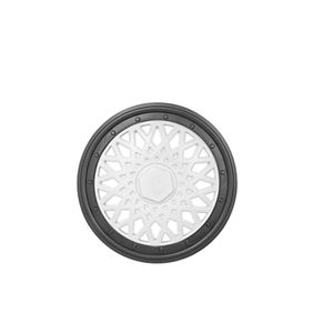 Calota Roda Aro 14 Pressão Super Sport Branco Grafite Jahu JH990571