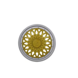 Calota Roda Aro 15 Pressão Super Sport Dourado Prata Jahu JH990687