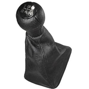 Coifa Com Bola Câmbio B Curta Couro Cinza Gol /voyage /parati /saveiro Universal Automotive UN21394