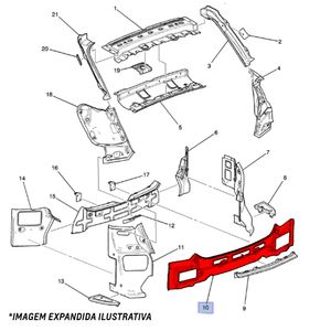 Painel Traseiro Cobalt Original Chevrolet  52031520