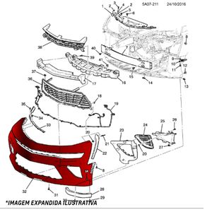 Para-choque Dianteiro S10 /blazer Original Chevrolet 93267376