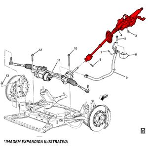 Junção Coluna Direção Cpto Chevette Jahu 7334148 JH040009