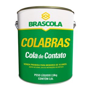 Cola De Contato Brascoved Pincel Preto Lata 1kg Brascola JH930225