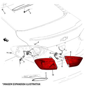Lanterna Traseira Lado Esquerdo S10 Original Chevrolet 93291602