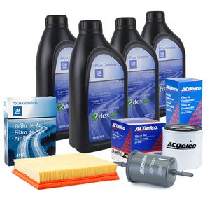 Kit Troca De Óleo 5w30 E Filtros Sm 100 Sintético  Cobalt /spin Original Chevrolet KIT464