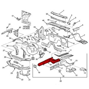 Longarina Completa Dianteira Lado Esquerdo  Prisma /celta Original Chevrolet 93343750