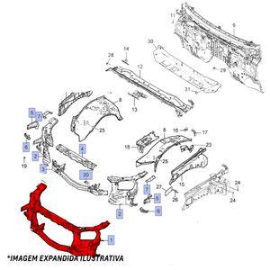 Painel Dianteiro Completo  S10 /blazer 93285641 Original Chevrolet 93383276