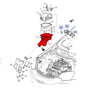 Caixa Do Filtro De Ar Motor 3.6 V6 Trailblazer Original Chevrolet 94771922